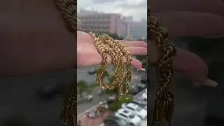 Must-Have Rope Necklace #ropechain #goldjewelry #mennecklace
