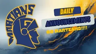 GMS Announcements for Thursday, January 15, 2026
