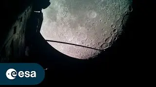 Timelapse of Juice&rsquo;s lunar-Earth flyby