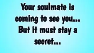 💰Your soulmate is coming to see you... But it must stay a secret...