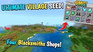 🔥 Ultimate (God Seed) For Minecraft 1.21.124 Bedrock | Five Blacksmith Shops at Spawn Point!