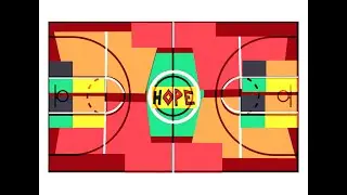 Hope Court Mural Project painted with Mentally Disabled individuals, Artist Kyle Holbrook