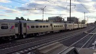 Full HD 60FPS: NJ Transit Arrow IIIs Arrive at Metropark on Northeast Corridor Train 7844 1/4/26