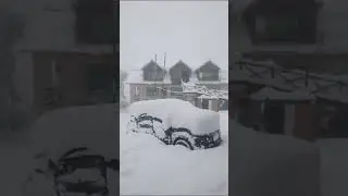 latest snowfall in shogran today. #shogran #snow #snowfall