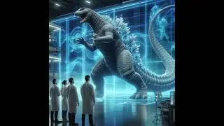 Monster: Godzilla mixed with acentipede  #mix #ai #hybrid #fusion