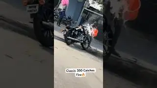 Royal Enfield Classic 350 Catches 🔥Fire 😥