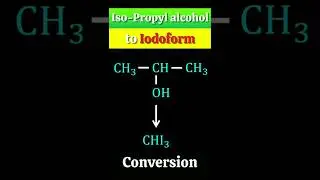 The Secret chemistry : Isopropyl alcohol to Iodoform #shorts