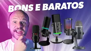 2024 - MELHORES MICROFONES CUSTO BENEFÍCIO (bons e baratos) - Vídeos, Lives, Games