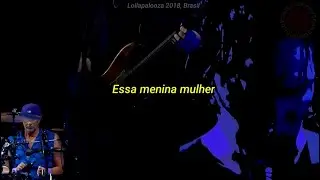 Josh Klinghoffer tocando Menina Mulher Da Pele Preta no Lollapalooza Brasil em 2018. FOI &Eacute;PICO!