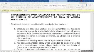 Clase 12- Instalaciones Sanitarias- Ing. Carlos Augusto Azcoytia Parra