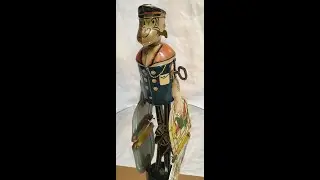 Wind up Popeye Walker with Salty operating