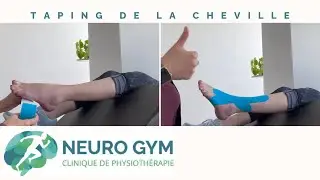 Taping pour le pied tombant et la cheville qui tourne vers l'intérieur