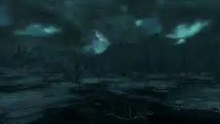 Skyrim. TESV. Hjaalmarch marshes panorama and ambient sounds.