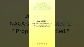 NACA UPDATE:  Under Contract