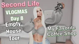 Empty House Tour & VLOGMAS Intro | Second Life | Vlogmas Day 8