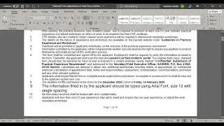 How to fill the CPA Practical Experience Template 2025