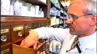 tomlinsons chemists lytham victorian pharmacist demonstrating making pills