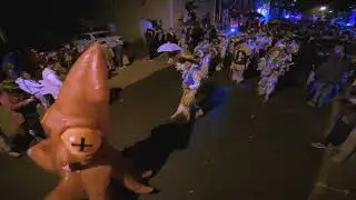 Halloween 2022 on Thompson Street features Uptown String Band