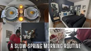 MORNING ROUTINE | SPRING TABLE SETTING FOR TWO #trending #spring #tablescape #vlog