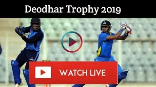 Deodhar Trophy 2019 Live Streaming & Telecast Details