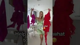 Which dress for my birthday? 🩷 or ❤️ #birthdaydress #fashion #birthdayoutfit #dress