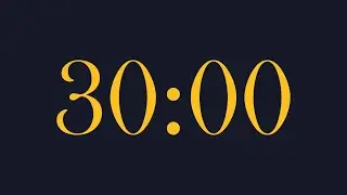 30-Minute Countdown Timer | Mirage &times; Lightning Yellow (Larger Digits)