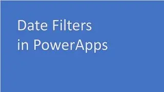 Date Function in Power Apps