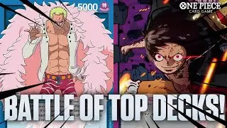 Battle of Top Decks! | Purple Luffy vs Blue Doflamingo [OP09] [One Piece Card Game]