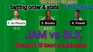 Jam vs SLK dream11 pediction today match  // jam vs slk  //slk vs jam