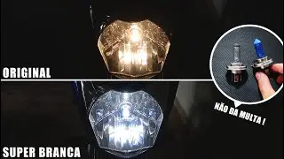 LAMPADA SUPER BRANCA PERMITIDA QUE NÃO DA MULTA NA START 160