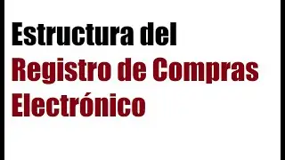 Estructura del Registro de Compras Electrónico