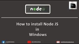How to Install Node.js and NPM on Windows