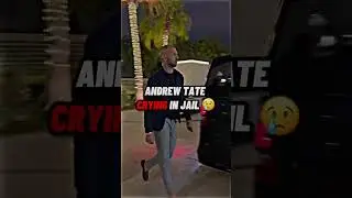 Andrew Tate Crying like a GIRL after getting out of JAIL!!! #shorts #andrewtate