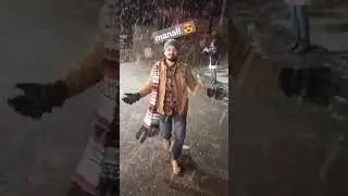 Mall Road SnowFall | Manali Trip | Heavy SnowFall 😍