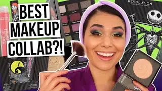 I'm ACTUALLY Excited! Makeup Revolution Nightmare Before Christmas Collection Review