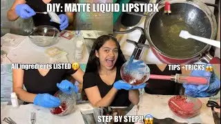 DIY: MATTE LIQUID LIPSTICK 💄 (STEP BY STEP😱)