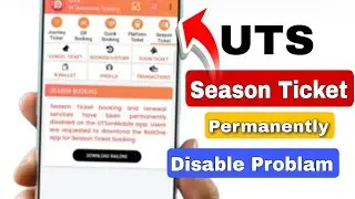 UTS season ticket Booking | Permanently Disable UTS Monthly Ticket | Monthly pass कैसे बनाये uts se