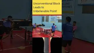 Reflexes Reign: Unconventional Table Tennis Pointo#Drop shot
