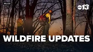 Burn ban in effect for North Carolina county as crews work to contain wildfires