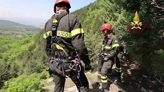 VIGILI DEL FUOCO FIRENZE Esercitazione SAF - TAS Calenzano