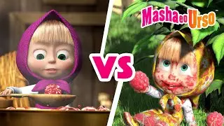 Masha e o Urso 👱&zwj;♀️🐻 🚿 Dia de Lavar a Roupa 👗 VS 🍒 Dia de Geleia 🍒 | Mega Batalha