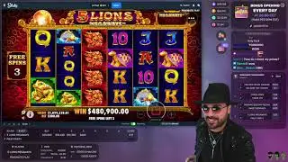 Roshtein massive win on 5 Lions Megaways!