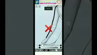 How to Trace In Ibis Paint X Smoothly | drawing Tips #shorts