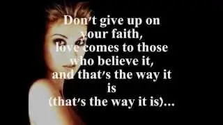 THAT'S THE WAY IT IS (LYRICS) - CELINE DION