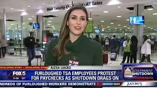 TSA workers rally for action while still working without pay