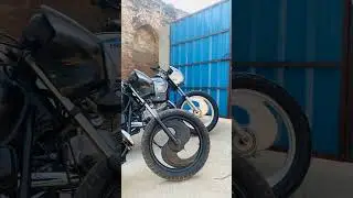 #splendor 2 bike silver black mercedes alloy wheel s#splendor #yamaharx100
