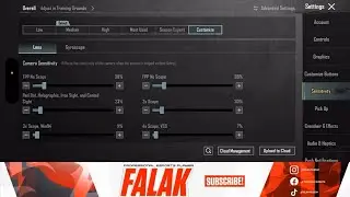 FALAK NEW UPDATE 4.1 🔥 BEST SENSITIVITY CODE + CONTROL SETTINGS BGMI/PUBG MOBILE