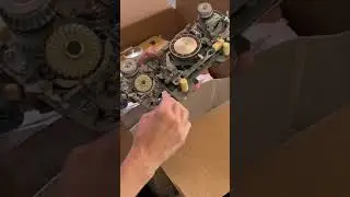 Unboxing a 1970&rsquo;s knitting machine.