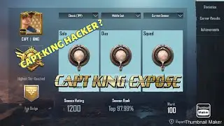 CAPT KING HACKER ? CAPT KING ACCOUNT BANNED | PUBG MOBILE