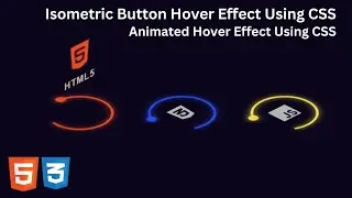 Isometric Button Hover Effect Using CSS | Animated Hover Effect Using CSS